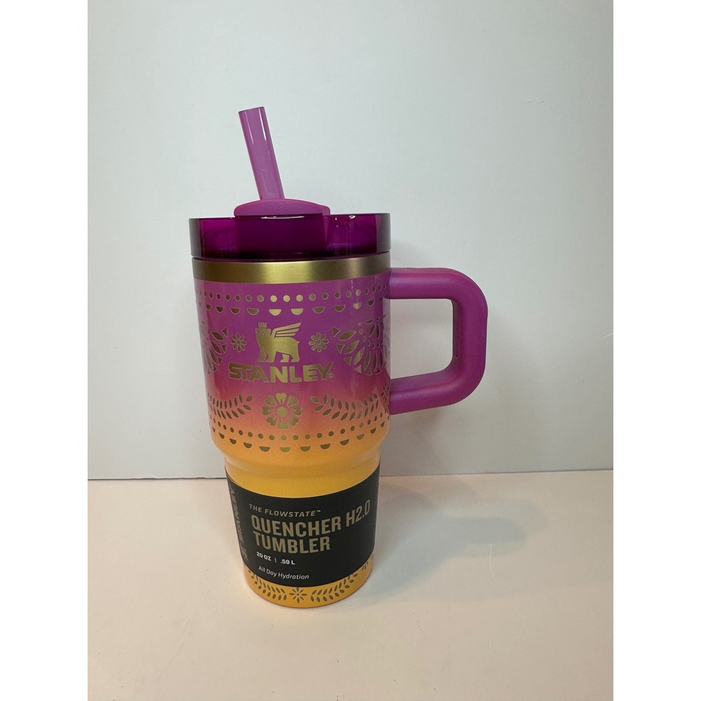 Stanley The Flowstate Quencher H2.0 Tumbler 20 Oz Sunset Cruise Tumbler w/ Straw - Picture 1 of 9